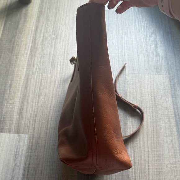 Madewell Brown Leather Tote Bag - Picture 6 of 9
